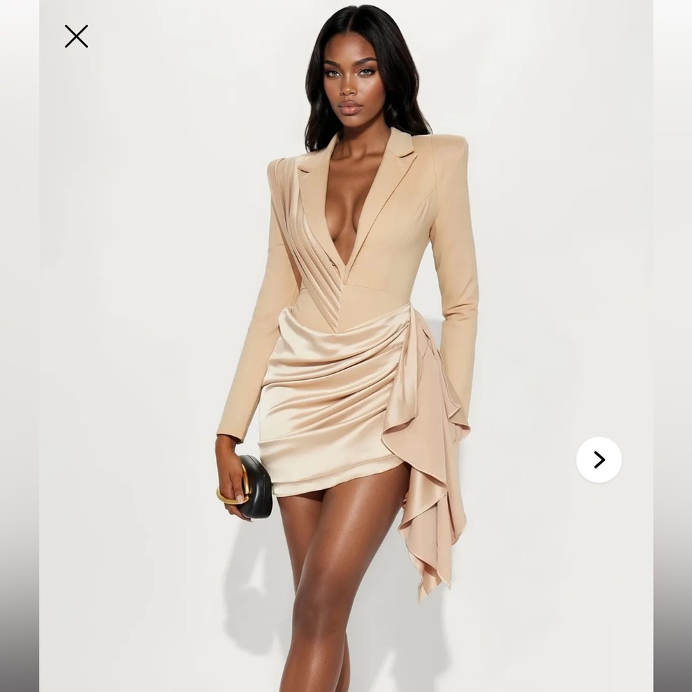 Chic Tan Dress
